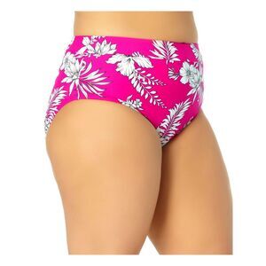 CALIFORNIA WAVES PLUS Women's Multi Color Banded Bikini Swimsuit Bottom 0X